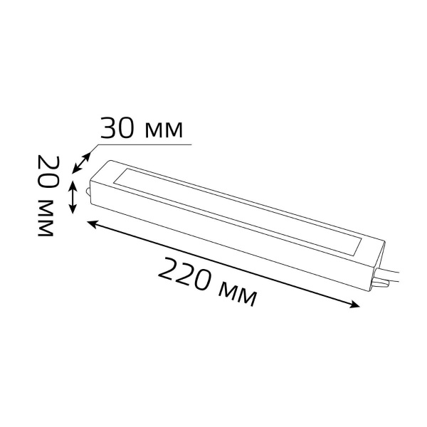 Блок питания Gauss 50W 24V IP66 202022050 Алматы