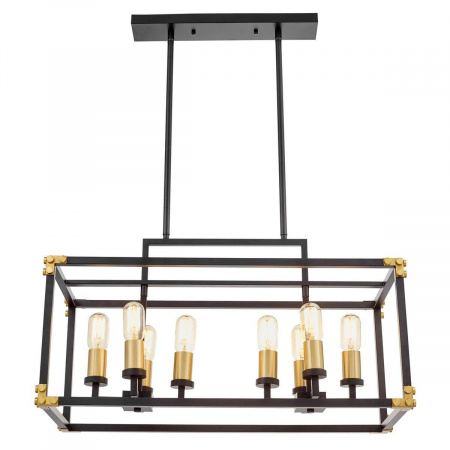 Подвесная люстра Lumina Deco Waldorf LDP 1140-8 BK+MD
