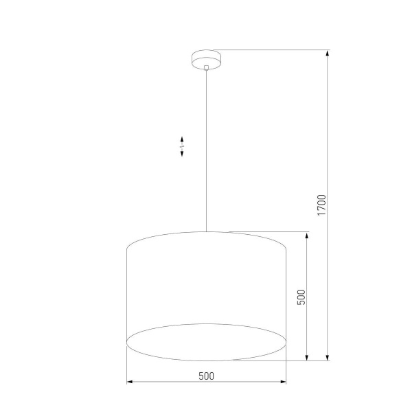 Подвесная люстра TK Lighting 6173 Tercino Blue