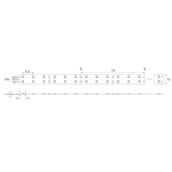 Светодиодная влагозащищенная лента Feron 19,2W/m 240LED/m 2835SMD теплый белый 5M LS615 27734 Алматы