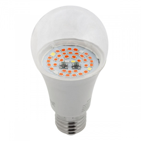 Лампа светодиодная для растений ЭРА E27 14W 1310K прозрачная Fito-14W-RB-E27 Б0050602