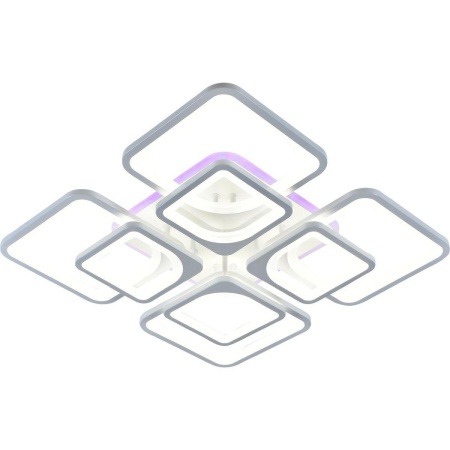 Потолочная светодиодная люстра Reluce 11005-0.3-4+4RGB WH(RGB)