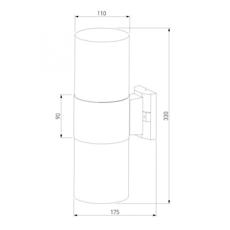Уличный настенный светильник Elektrostandard Roil 35125/D a055636