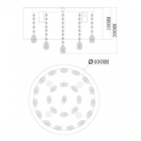 Подвесная люстра MW-Light Аманда 481010506
