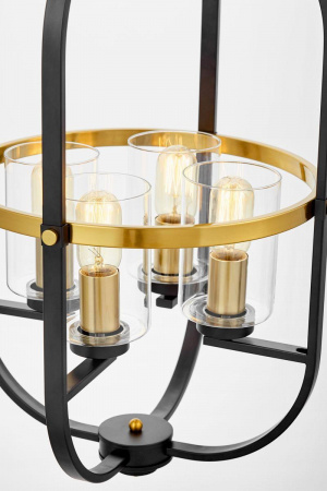 Подвесная люстра Lumina Deco Monterey LDP 1141-4 BK+MD