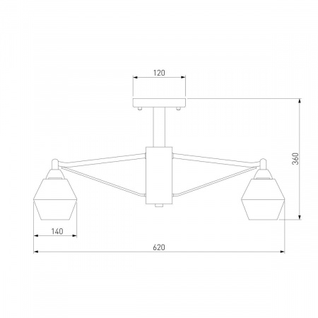 Потолочная люстра Eurosvet Takara 70135/5 кофе