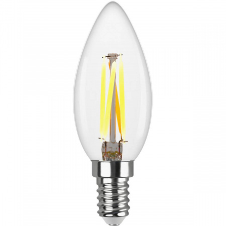 Лампа светодиодная филаментная REV С37 E14 5W 2700K DECO Premium теплый свет свеча 32359 4