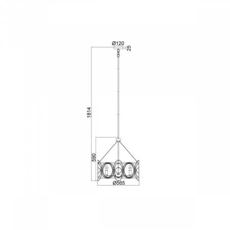 Подвесная люстра Vele Luce Stradivario VL4104P05