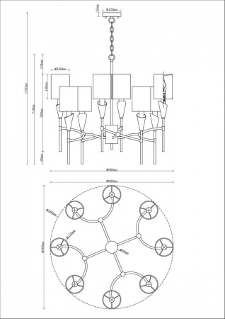 Подвесная люстра Moderli Luiza V10030-8P