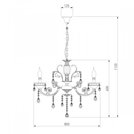 Подвесная люстра Bogates 230/8 Strotskis