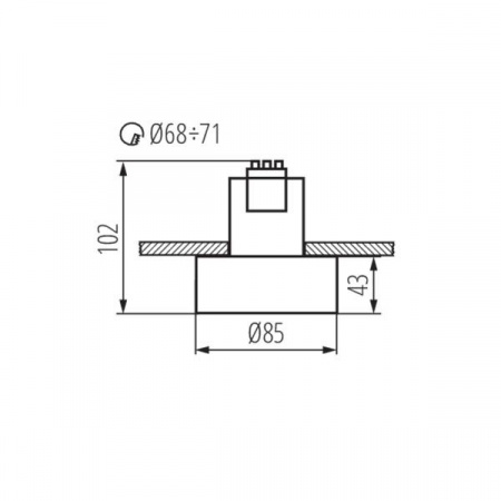 Точечный светильник Kanlux MINI RITI GU10 B/B 27578
