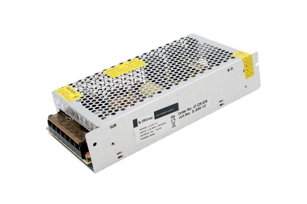 Блок питания SWG 12V 200W IP20 16,7A S-200-12 000109 Алматы
