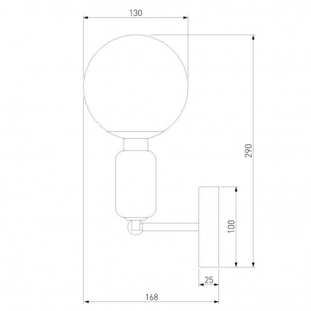 Бра Eurosvet Bubble 50251/1 черный