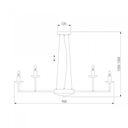 Подвесная люстра Eurosvet Cariso 60150/18 хром