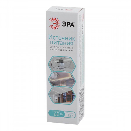Блок питания ЭРА 12V 60W IP20 5A LP-LED-60W-IP20-12V-M Б0044740 Алматы