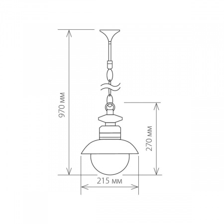 Уличный подвесной cветильник Elektrostandard Talli H GL 3002H черный a038483