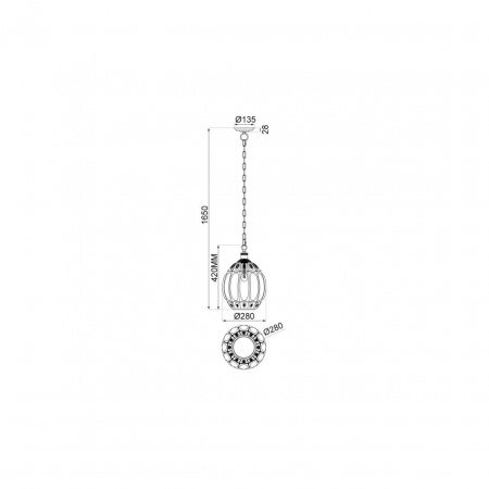 Подвесной светильник Vele Luce Helen VL4266P41