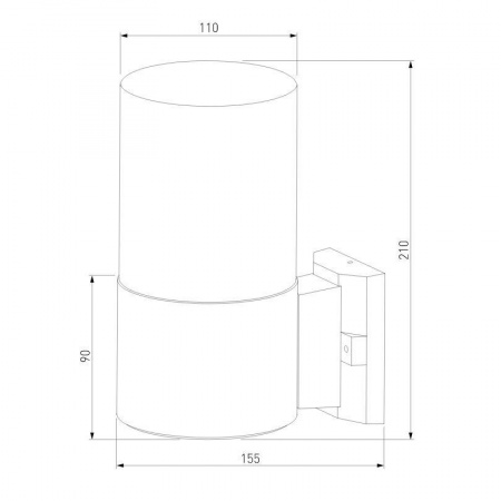 Уличный настенный светильник Elektrostandard Roil 35125/U a055630