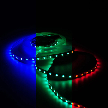 Светодиодная лента Gauss 10W/m 60LED/m 5050SMD разноцветный 5M BT055 Алматы