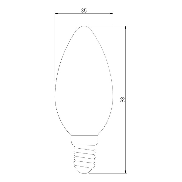 Лампа светодиодная филаментная Elektrostandard BLE1427 E14 9W 4200K матовая a050133