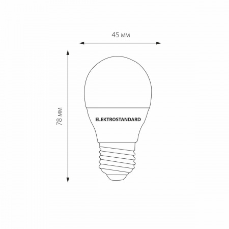 Лампа светодиодная Elektrostandard E27 7W 6500K матовая a048667